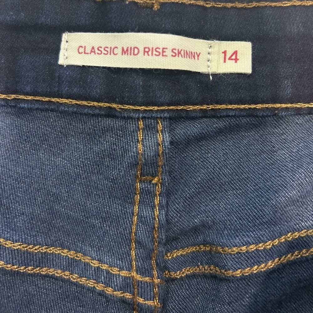 👖”Levi's” Ladies Classic Mid-Rise Skinny Dark Denim Jeans  💙 - Picture 5 of 12
